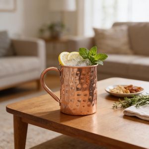 Stylish Copper Mule <b>Mug</b> Perfect for Moscow Mule Cold Coffee and Refreshing Drinks from Indian Manufacturer and Supplier - Product Image 6