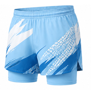 Shorts de plage pour hommes en marque privée avec poches imperméables, tissu à séchage rapide, taille ajustable, fournisseur de maillots de bain et de shorts de surf pour hommes - Product Image 3
