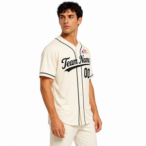 Maillot de baseball moderne conçu avec un tissu doux pour l'entraînement régulier et les matchs actifs, offrant une liberté de mouvement et un style sportif. - Product Image 2