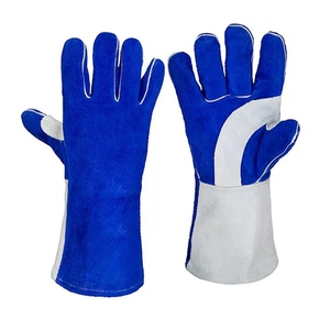 Gants de sécurité en cuir de vachette pleine fleur avec paume renforcée, résistants à la chaleur et ignifuges, usage intensif pour la lutte contre les incendies, la cuisson au four et la boulangerie - Product Image 1