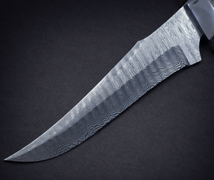 มีดล่าสัตว์เหล็กดามัสกัสตีขึ้นรูปด้วยมือพร้อมด้ามจับจากเขากวางธรรมชาติ - Product Image 4