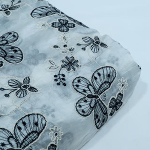 Tissu de broderie à paillettes, tissu en dentelle pour Abaya, Kaftan, vêtements de mode, vente en gros, export, sourcing, approvisionnement mondial - Product Image 1