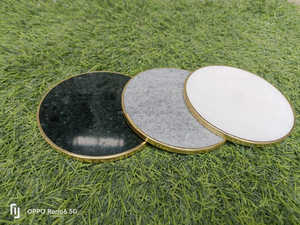 Sous-verres en agate tendance, faits à la main, luxueux, écologiques, sous-verres pour tasses à thé, design moderne, articles ménagers de haute qualité, hôtel, maison - Product Image 4