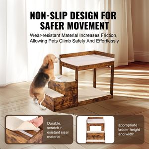 Piattaforma a 3 livelli per animali domestici, con scaletta e lettino, per finestra, divano o letto alto, per cani e gatti - Product Image 5