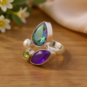 Anillo de Moda con Múltiples Piedras de 7.6 Gramos - Product Image 3