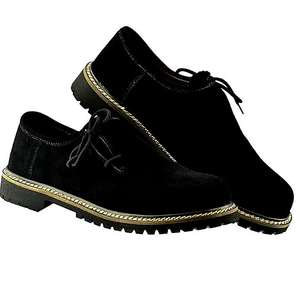 รองเท้าหนังแท้คุณภาพสูงสำหรับผู้ชาย ดีไซน์หรูหรา ปิดนิ้วเท้า แบบผูกเชือก ใส่สบายสำหรับกิจกรรมกลางแจ้ง คอลเลคชั่นฤดูใบไม้ร่วง เหมาะสำหรับใส่ทำงาน - Product Image 1