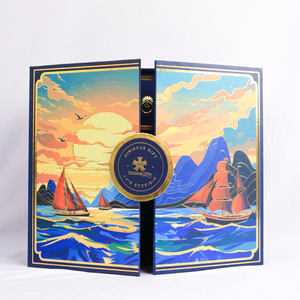 Cajas de regalo de papel para pastel rígido elegante Cierre magnético Formas personalizadas Marca Premium Impresión offset Laminación mate - Product Image 1