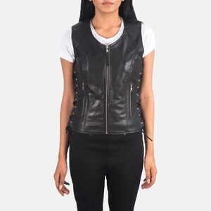 Chaleco de Cuero 100% de Alta Calidad para Mujer, Impermeable y Personalizable, Ropa Exterior de Cuero para Mujer - Product Image 4
