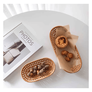 Bol en rotin artisanal durable du Vietnam, panier en osier naturel suspendu pour rangement cuisine et salle de bain, durable, écologique, pour aliments - Product Image 5