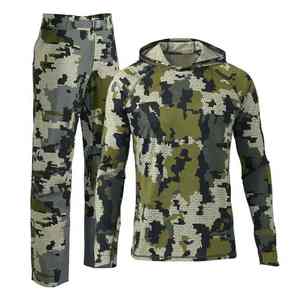 Ensemble de chasse camouflage pour homme : sweat à capuche et pantalon à manches longues en polyester respirant – Équipement d'extérieur pour l'automne - Product Image 1