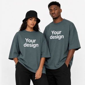 Custom Street Style Hip-Hop Vintage Washed Oversized <b>T</b>-<b>Shirt</b> 100% Cotton Dtg Printed <b>Boxy</b> <b>T</b> <b>Shirt</b> for Women's Unisex - Product Image 4