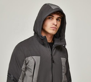 Chaqueta Cortavientos con Capucha para Hombre, Simple, de Nailon Arrugado, Impermeable, Transpirable, con Cierre, Diseño 3D, para Uso Casual al Aire Libre - Product Image 5