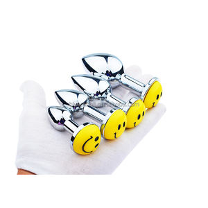 Анальные заглушки из нержавеющей стали с логотипом, улыбка, анальные секс-игрушки, оптовая продажа, пользовательские анальные заглушки, улыбка, Металлические анальные заглушки - Product Image 2