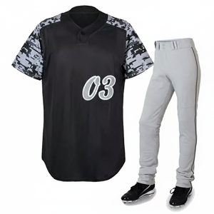 Pantalones y Camisetas de Béisbol Sublimadas de Primera Calidad, 100% Poliéster |   Camiseta de Manga Corta Transpirable, Ligera y de Secado Rápido, Talla Grande, Personalizada - Product Image 1