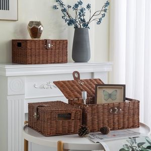 Best Factory Price Vietnam Rectangle Gift <b>Basket</b> in Bulk Empty Wicker <b>Basket</b> Willow Personalized <b>Large</b> Gift Hamper Decoration - Product Image 3