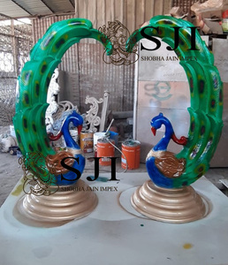 Estatuas de pavo real para decoración de interiores y exteriores - Product Image 4