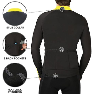 Camiseta de Ciclismo para Hombre al por Mayor, de Secado Rápido, Anti-Sudor, con Impresión Personalizada y Suministro al por Mayor Disponible - Product Image 3