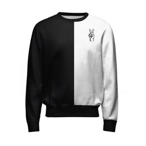 เสื้อสเวตเชิ้ตผู้ชายสไตล์สตรีทแวร์แบบเรียบง่ายสำหรับฤดูหนาว ทรงปกติ คอกลม ผ้าฝ้ายฟลีซ ผลิตโดยผู้ผลิต OEM - Product Image 1