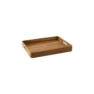 Plateau de service rectangulaire en bois, design minimaliste, durable, idéal pour servir les aliments – Nouveauté la plus vendue - Product Image 1