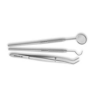 Sonde dentaire professionnelle, miroir buccal en acier inoxydable et pince chirurgicale dentaire – Kit d'instruments chirurgicaux dentaires pour usage clinique - Product Image 2