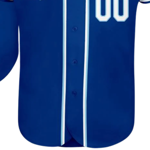 Royal White Light Blue Baseball Jersey for Men Button Down Team Uniform Breathable Lightweight <b>Athletic</b> Tournament Sports - Product Image 5