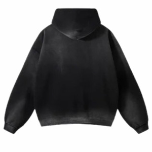 Custom Distressed Winter Sweatshirt Hoodie Men Oversized Fit Vintage Washed Boxy Pullover Streetwear <b>Fashion</b> Clothing Wholesale - Product Image 6