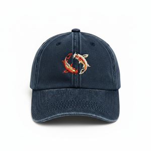 Baseball 6 Panel Summer Hat OEM ODM Custom Embroidery Logo <b>Flat</b> Brim Adjustable Vintage Wash Fashion High Quality 100% Acrylic - Product Image 2