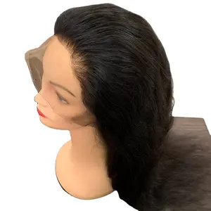 Principais distribuidores de virgem indiano cru extensão do cabelo templo do cabelo humano para as mulheres negras Silky cabelo humano reto