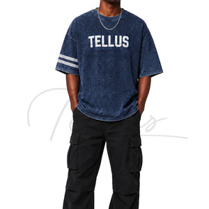 Camiseta Personalizada con Hombros Caídos, Estilo Urbano, Unisex, Holgada, de Algodón - Product Image 1