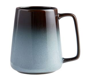 Taza de café de cerámica hecha a mano con esmalte reactivo brillante, acabado rústico, asa de agarre fuerte para uso en el hogar, cocina o cafetería. - Product Image 4