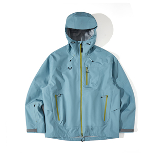 Veste de moto unisexe imperméable à capuche bleue en nylon enduit PU avec fermeture éclair, vêtement d'extérieur formel pour le printemps - Product Image 3