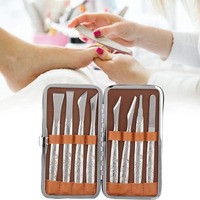 Kit professionnel d'outils de pédicure, couteau à ongles en acier inoxydable, coupe-ongles, grattoir pour pieds, éliminateur de peaux mortes