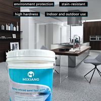 Peinture pour sol en sable coloré époxy MI XIANG MX1 |   Revêtement liquide imperméable spécifique à l'ingénierie, résistant aux alcalis, à l'usure et à la pression pour