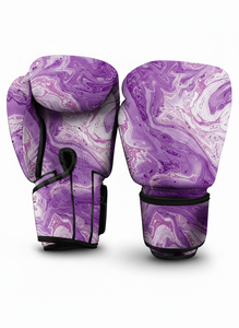 Guantes de Boxeo con Diseño Moderno y Patrón Impreso para Entrenamiento y Sparring, Guantes Profesionales de Piel Sintética para Kickboxing y Boxeo - Product Image 4