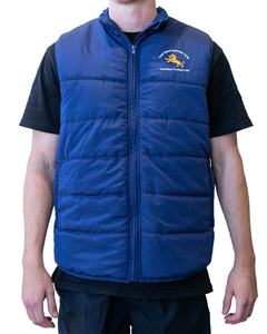 Vêtement de sport, nouveau logo personnalisé, veste sans manches en laine unie, chaude, zippée, pour hommes, vente en gros - Product Image 1