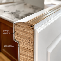Ensemble de meubles de cuisine modulaires en bois massif, finition haute brillance, style italien de luxe, rangement intelligent, pour projets d'appartements