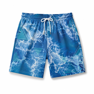 Custom Board Shorts <b>Men</b> Full Sublimation Quick Dry Lightweight Beach Swim <b>Trunks</b> Drawstring Wholesale OEM Supplier Export Supply - Product Image 1