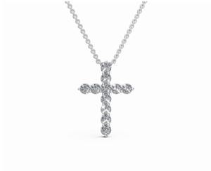 Colgante de Oro con Diamantes 1.100 Quilates 11 Diamantes Oro Amarillo, Rosa y Blanco de 9k, 14k, 18k Joyería Fina Auténtica Collar Minimalista con Dije - Product Image 1