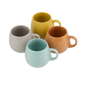 Taza de Cerámica con Esmalte de Color, Diseño Simple y Duradero, Uso Doméstico, Gran Capacidad de 250 ml, Impresión de Logotipo por Transferencia Térmica - Product Image 1