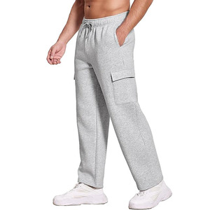 Pantalones Deportivos Casuales de Verano para Hombre, Corte Recto Regular, Estilo Vintage, Cintura Ajustable, 100% Algodón, Ecológicos, Antiarrugas, de Secado Rápido - Product Image 1