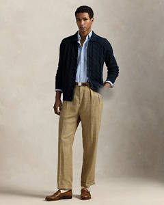 Suéter de punto trenzado de alta calidad Rallau para caballo pequeño, con cuello mandarín, encaje, anti-bolitas, manga larga, 100% algodón, para otoño - Product Image 3