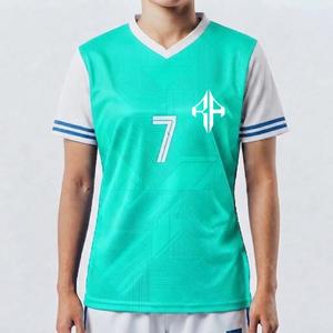 เสื้อฟุตบอลสำหรับผู้หญิง แขนสั้น คอวี โลโก้สีขาว ผ้าโพลีเอสเตอร์ 100% ทรงปกติ แบบสวมหัว - Product Image 1