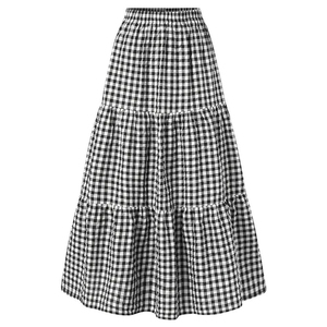Women's <b>Black</b> White Solid Casual Fashion Women <b>Skirt</b> Custom Made Premium Quality Unique Style Women <b>Skirts</b> - Product Image 1