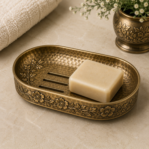 Porte-savon élégant en laiton de haute qualité – Support de savon moderne pour salle de bain, comptoir, hôtel, spa – Accessoire de salle de bain, plateau à savon - Product Image 6