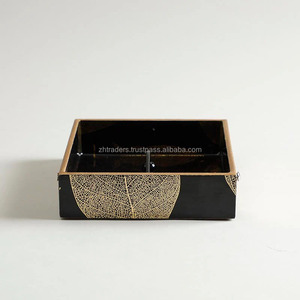 Elegante caja de pañuelos de esmalte impreso, elegante organizador de servilletas para decoración del hogar y regalos - Product Image 1