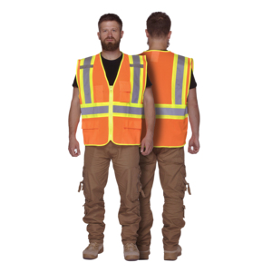 Vêtements de travail en plein air, gilet d'équipe personnalisé avec logo, gilet de sécurité routière à séchage rapide, vêtements en maille, gilet de sécurité fluorescent réfléchissant - Product Image 1