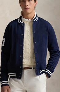 Blousons universitaires en laine pour hommes, très tendance, avec col montant et logo frontal, pour joueurs de baseball - Product Image 6