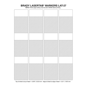 Self-Adhesive PP Laser <b>Labels</b> 4x6 Durable for Laboratory Samples & <b>Cables</b> - Product Image 2