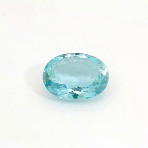 Piedra preciosa de aguamarina azul ovalada natural de Brasil, piedra suelta genuina para la fabricación de joyería fina, regalo de colección - Product Image 1