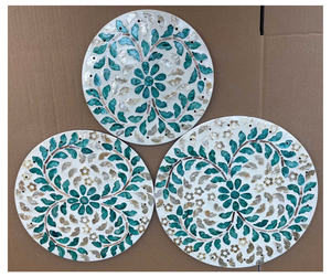 Plateau de rangement en rotin de qualité supérieure avec coquillages nacrés, fournisseur Vietnamien - Plateau organisateur naturel pour l'organisation de la maison - Product Image 3